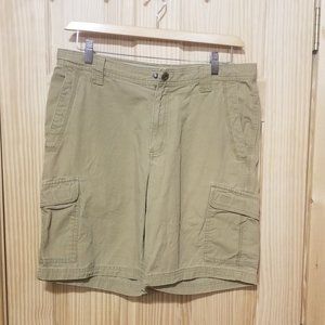 Men's Columbia Hiking/Fishing/Leisure shorts, Dark Tan, 34W/10 Inseam